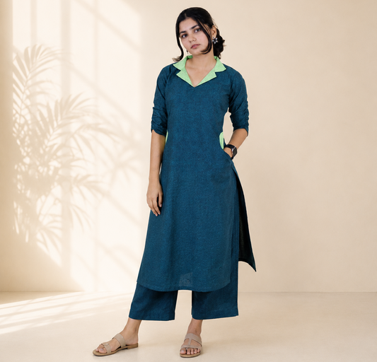 Pure Khadi Co Ord Set
