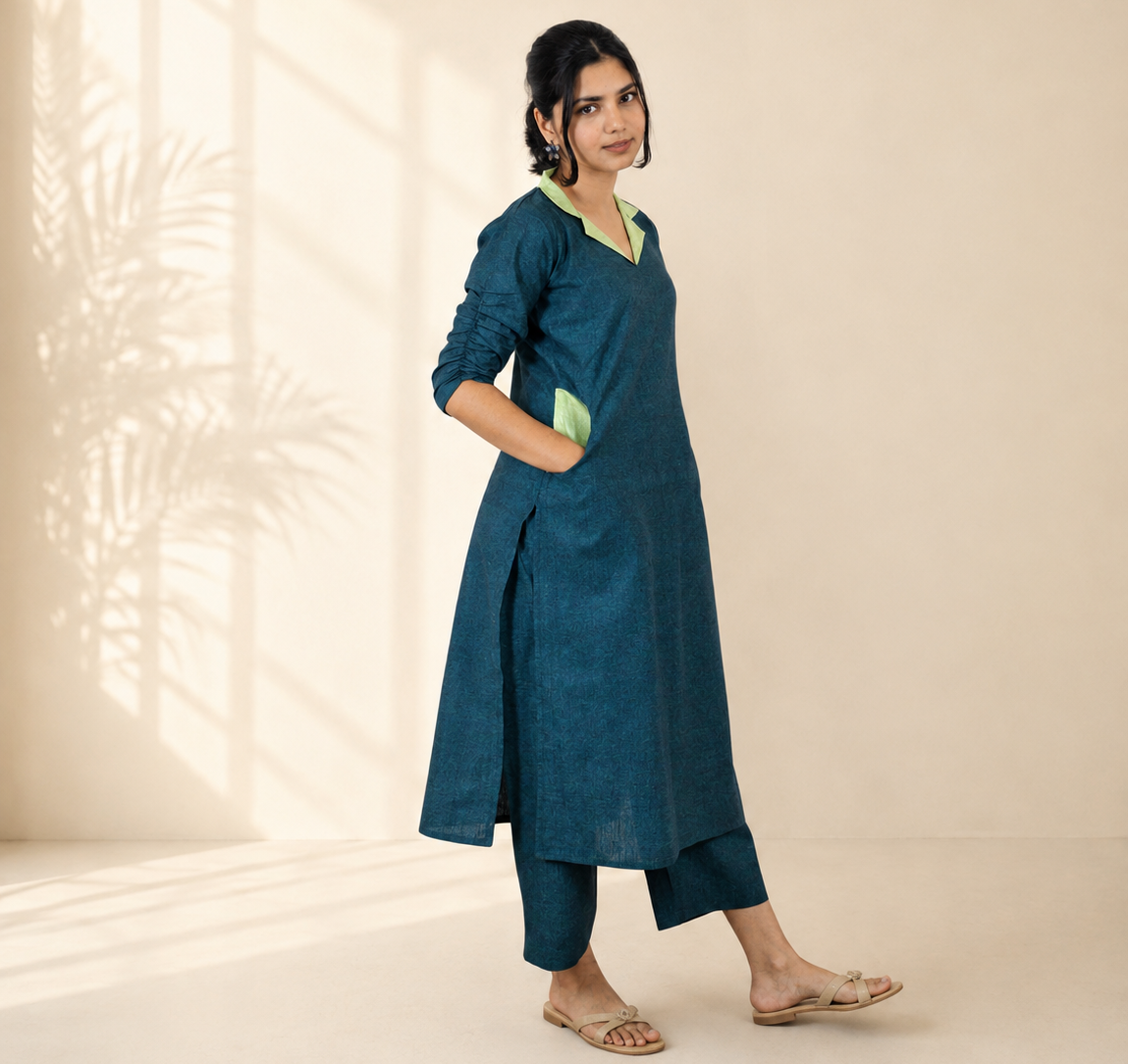 Pure Khadi Co Ord Set