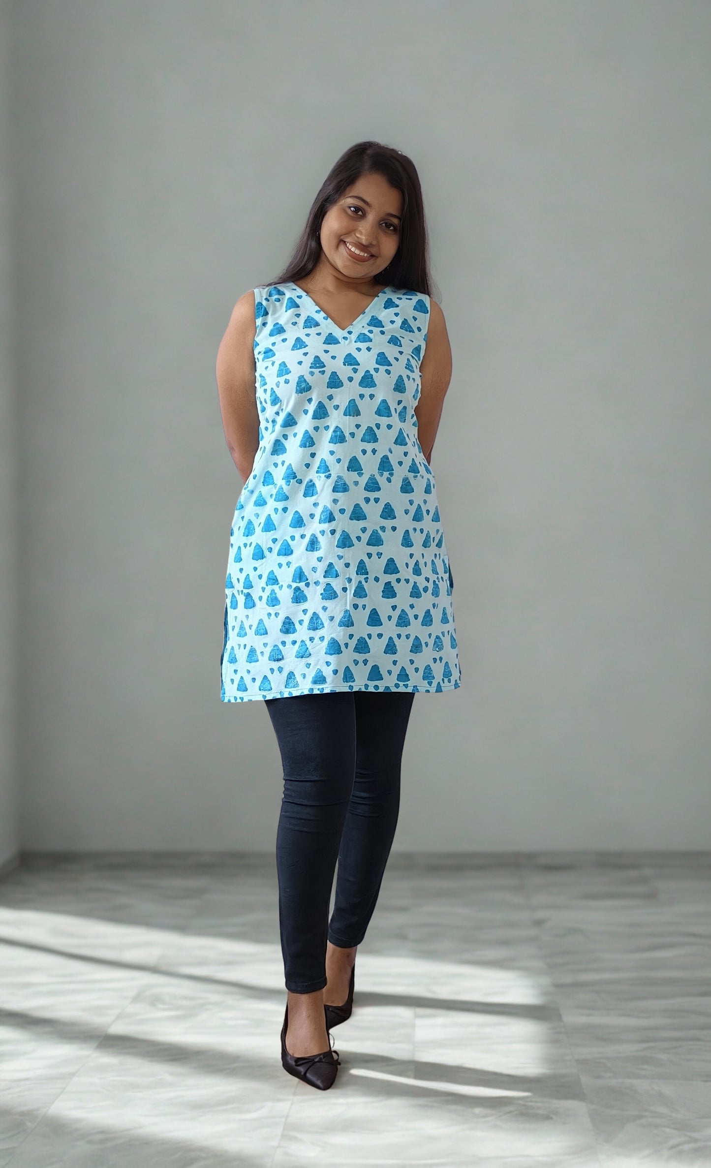 Handloom Cotton Short Top