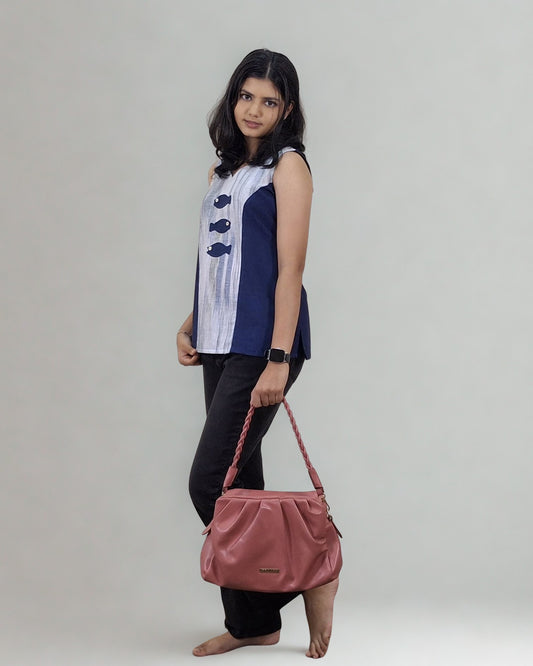 Pure Khadi Patchwork Short Top