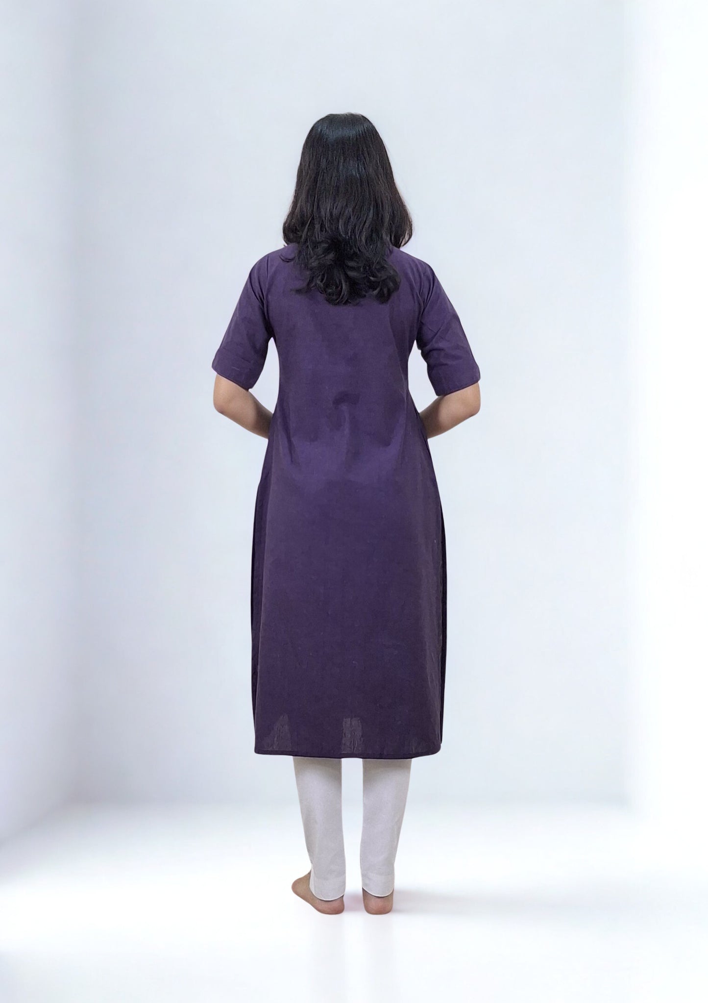 Khadi Patchwork Straight Kurti