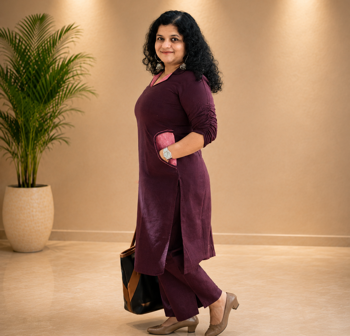 Pure Khadi Co Ord Set