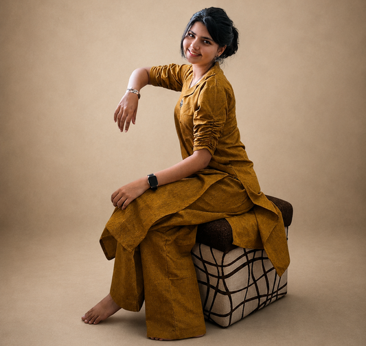 Pure Khadi Co-ord Set