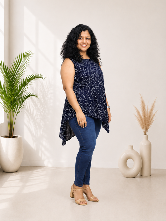 Rayon Hand Crafted Short Top