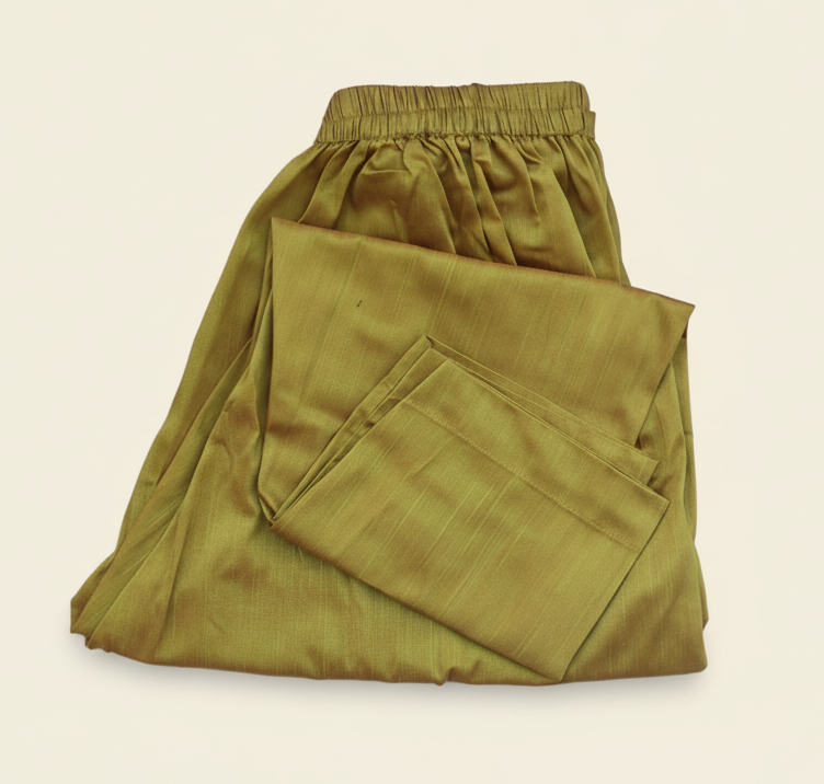 Semi Raw Silk Cigar Pant