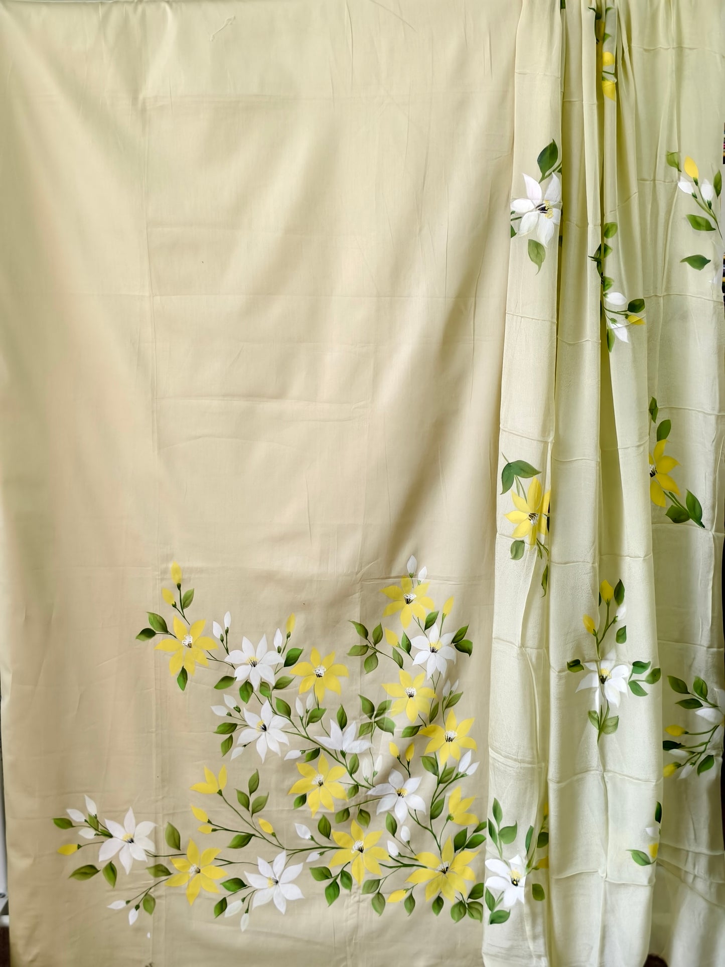 Jam Cotton Hand Painted Unstiched 3 Piece Suite Set_Lemonish
