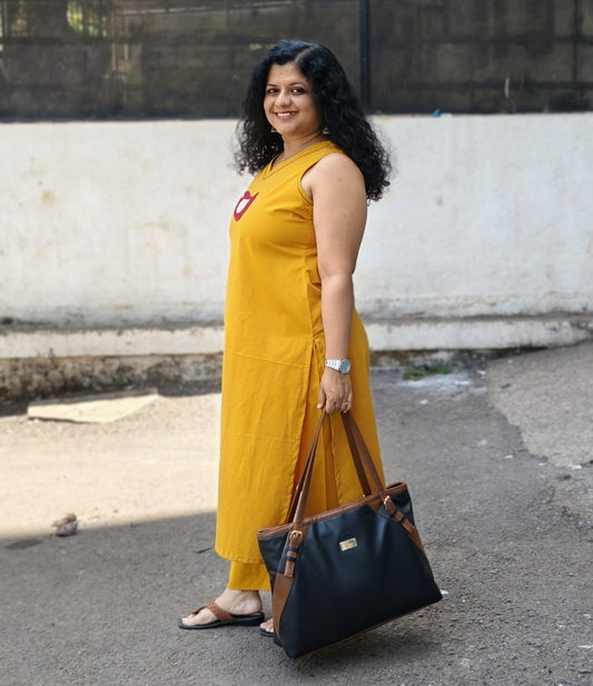 Pure Cotton Hand Crafted Straight Kurti