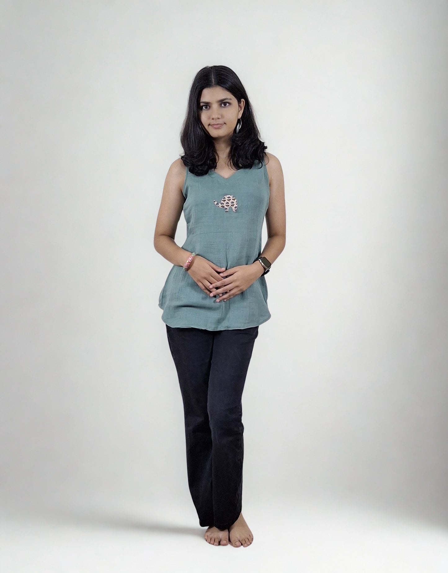 Organic Cotton Patchwork Short Top
