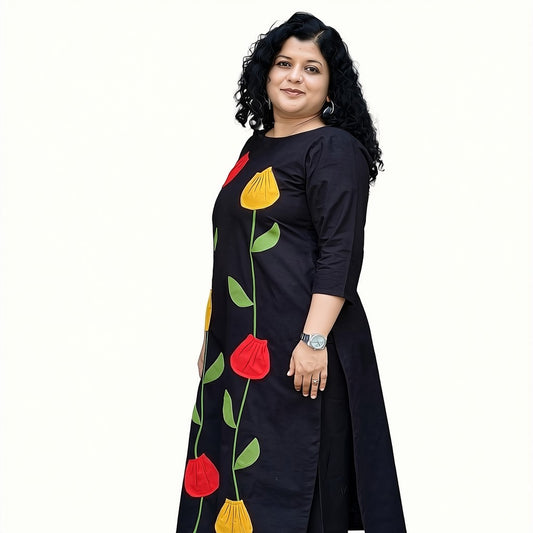 Pure Cotton Hand Crafted Straight Kurti