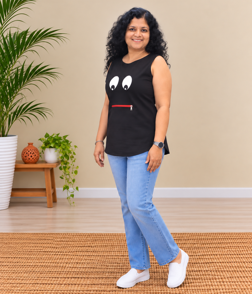 Pure Cotton Hand Crafted Short Top