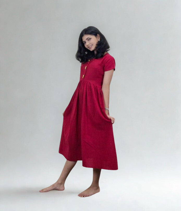Handwowen Handspun Cotton Kurti