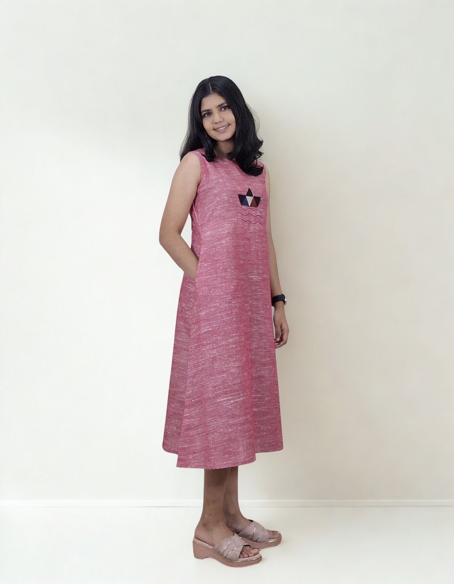 Pure Khadi Patchwork One piece