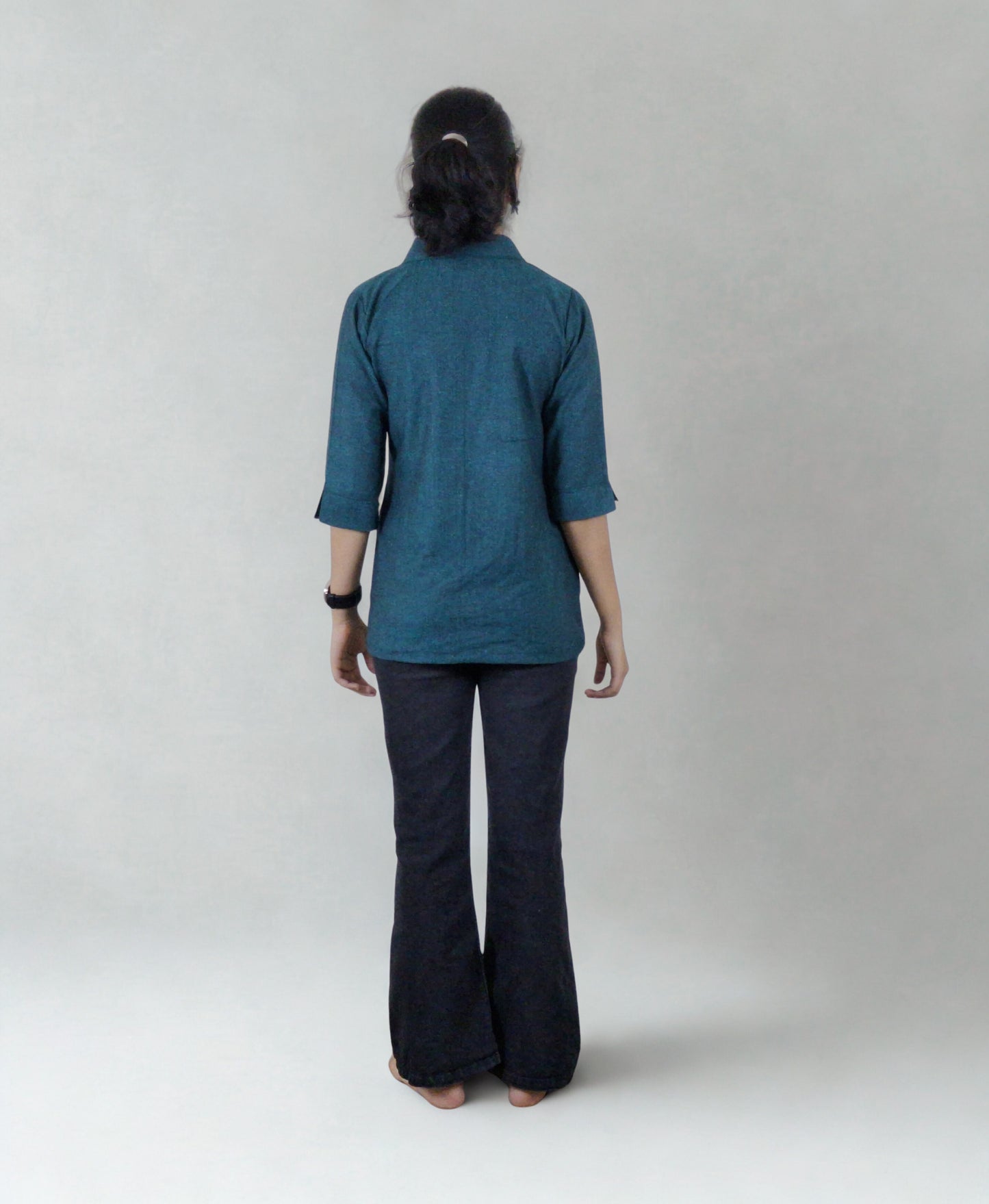 Pure Khadi Shirt_Bottle Green