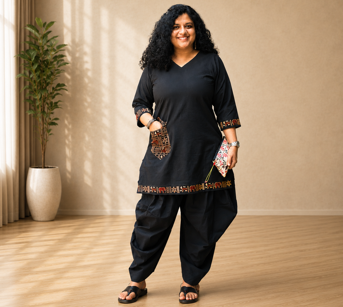 Pure Cotton Hand Crafted Dhoti Kurta Set