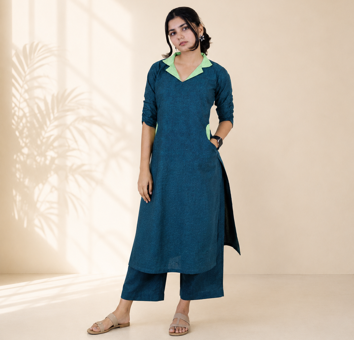 Pure Khadi Co Ord Set