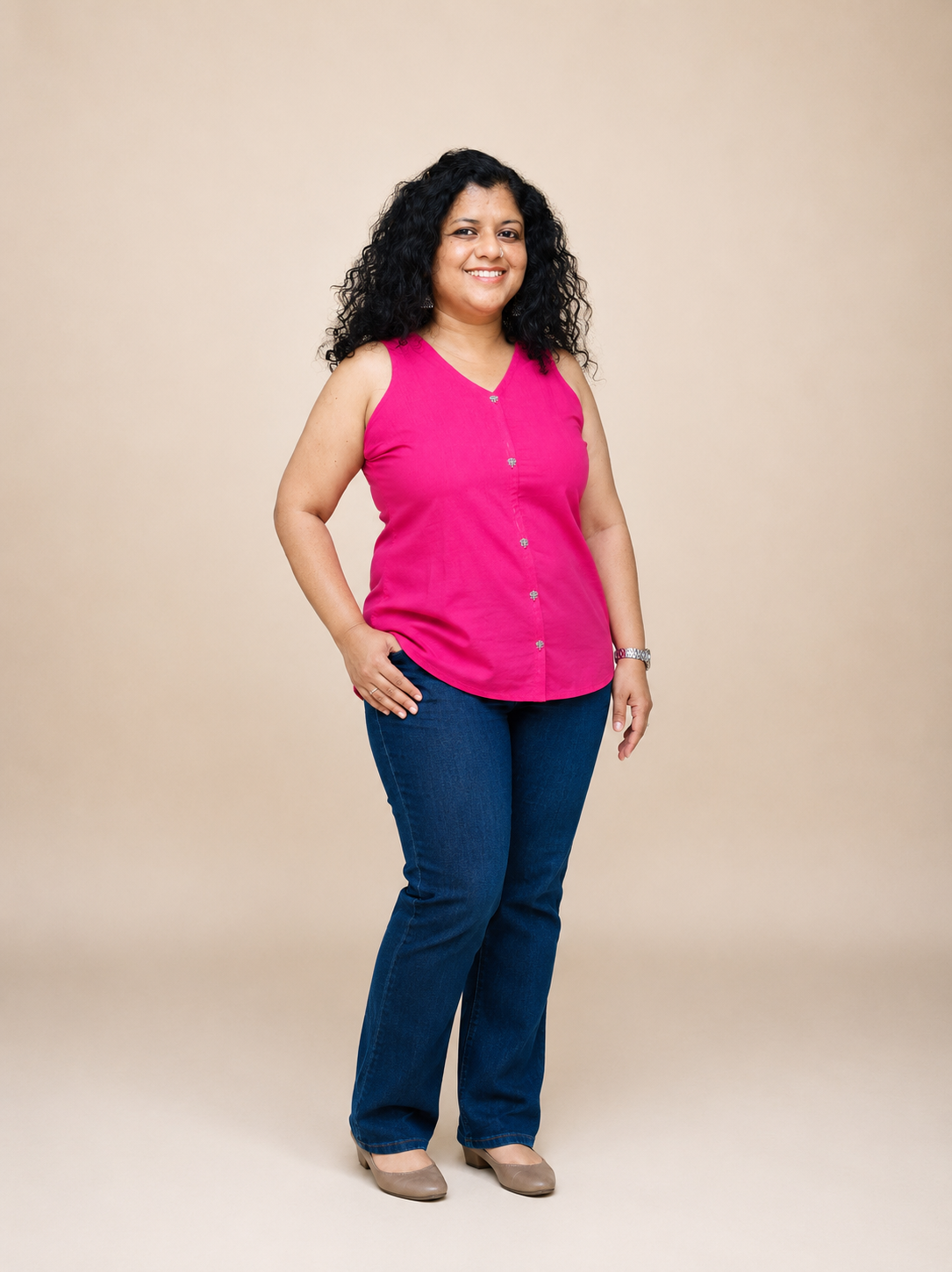 Pure Cotton Hand Crafted Short Top