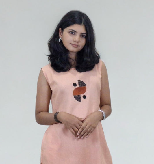 Linen Cotton Straight Kurti