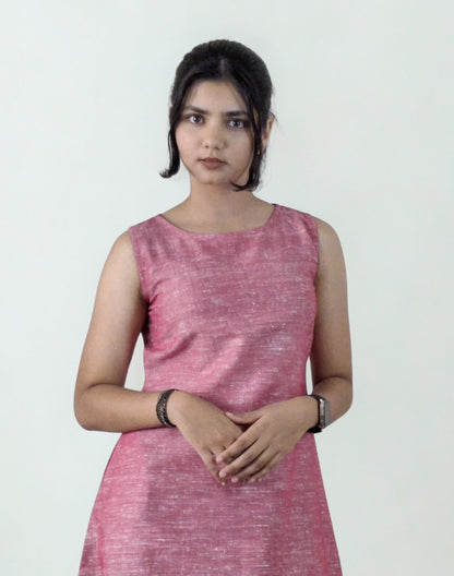 Pure Khadi One piece_Dark Pink