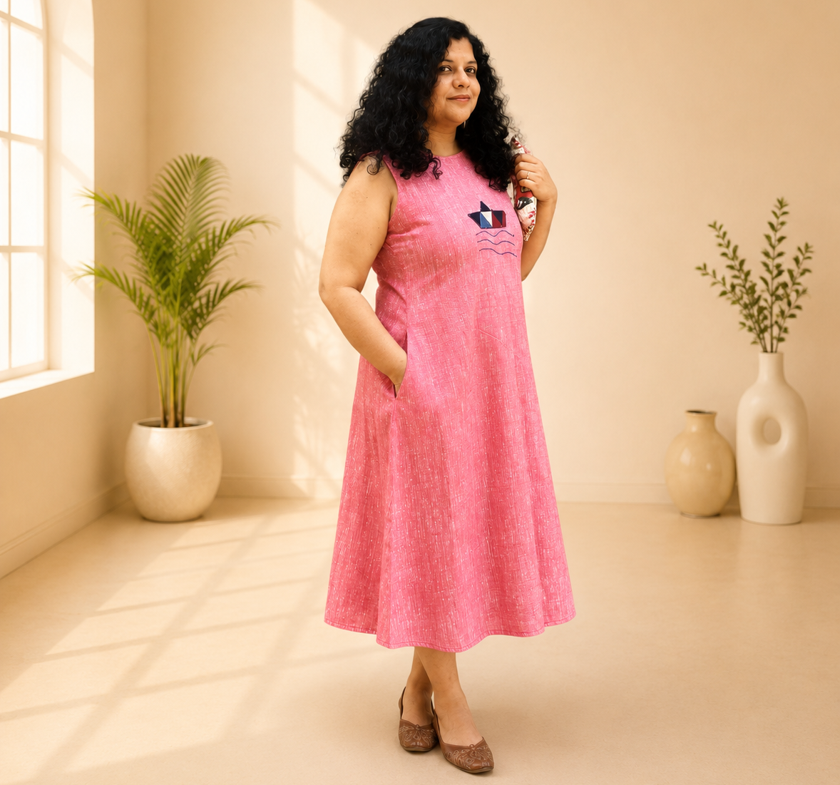 Pure Khadi Patchwork One piece
