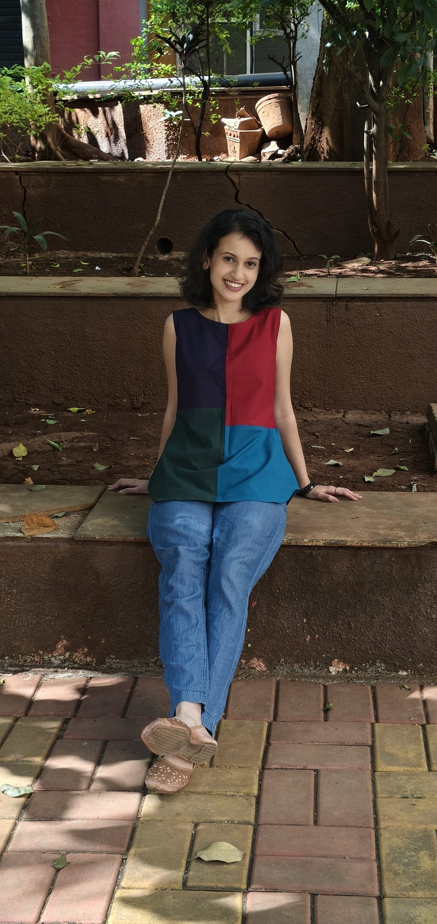 Pure Cotton Hand Crafted Short Top