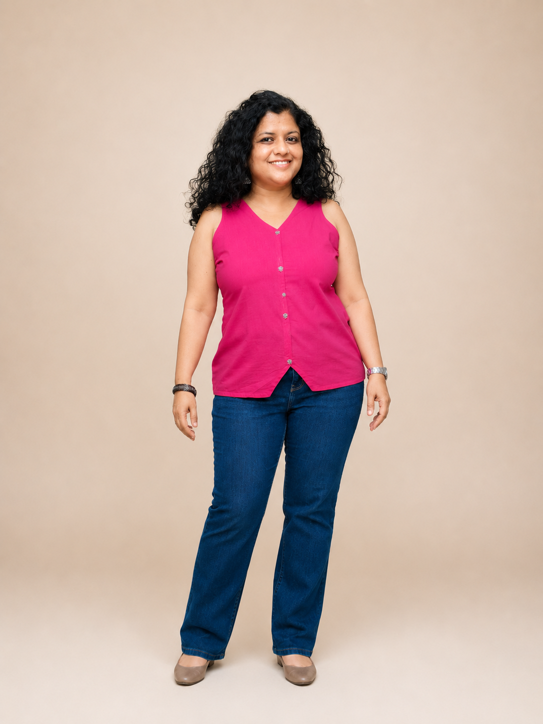 Pure Cotton Hand Crafted Short Top