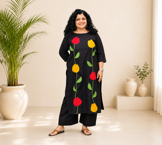 Pure Cotton Hand Crafted Straight Kurti