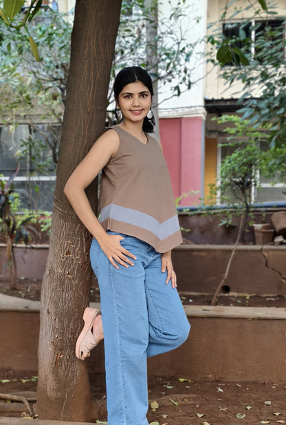 Pure Cotton Hand crafted Short Top