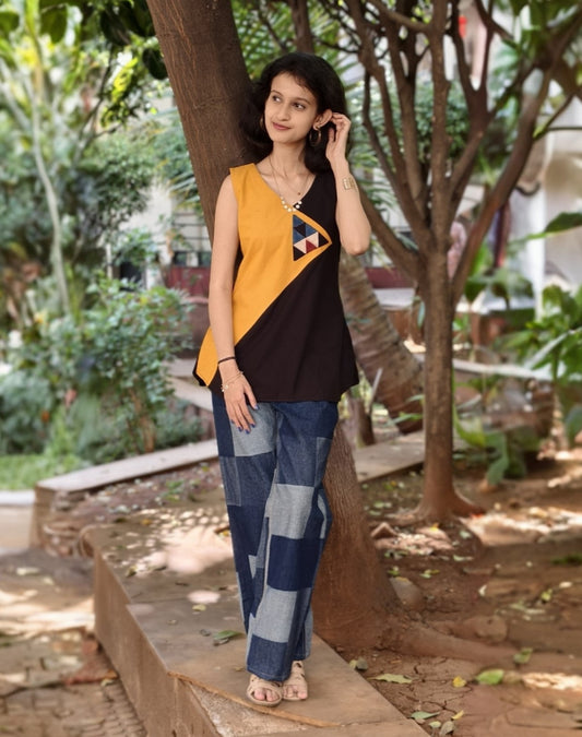 Pure Cotton Hand crafted Short Top