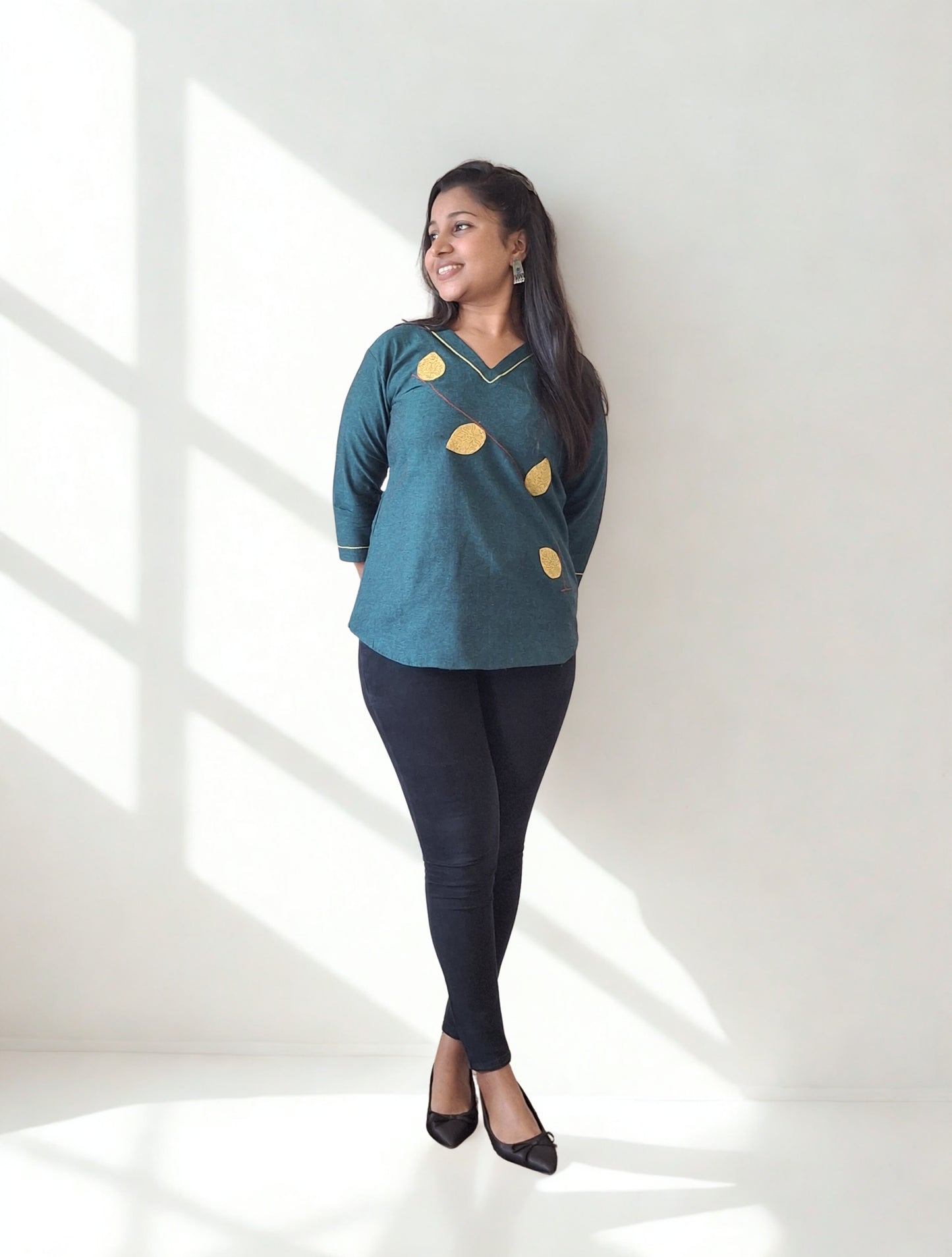 Pure Khadi Patchwork Short Top