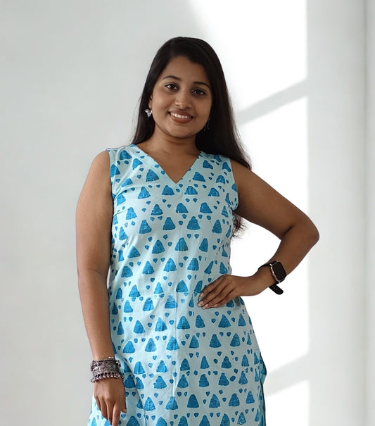 Handloom Cotton Short Top