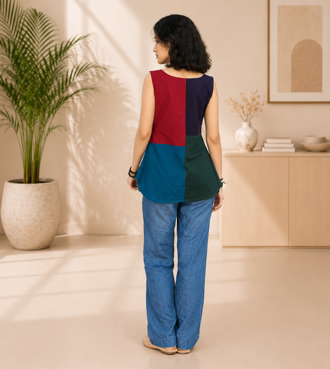 Pure Cotton Hand Crafted Short Top