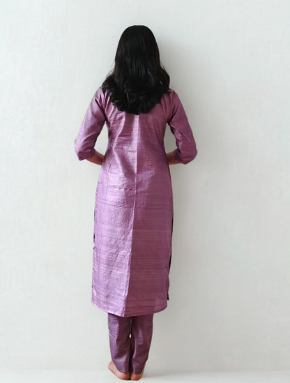 Pure Tussar Silk Co ord Set