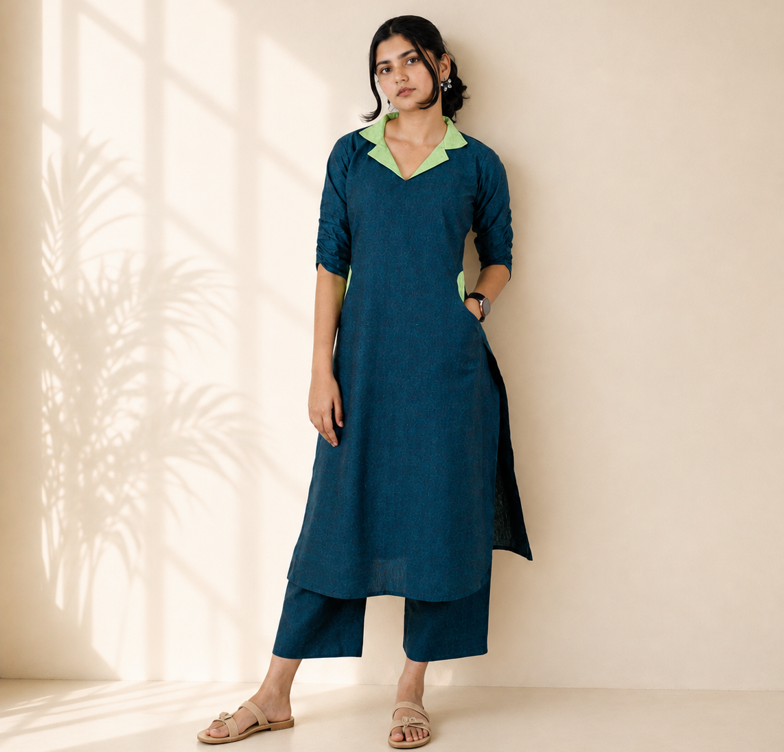 Pure Khadi Co Ord Set