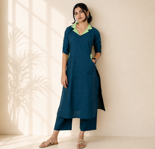 Pure Khadi Co Ord Set