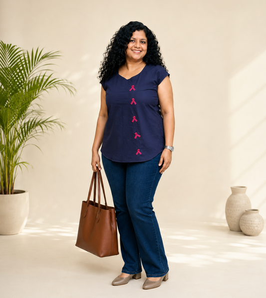 Pure Cotton Hand Crafted Short Top