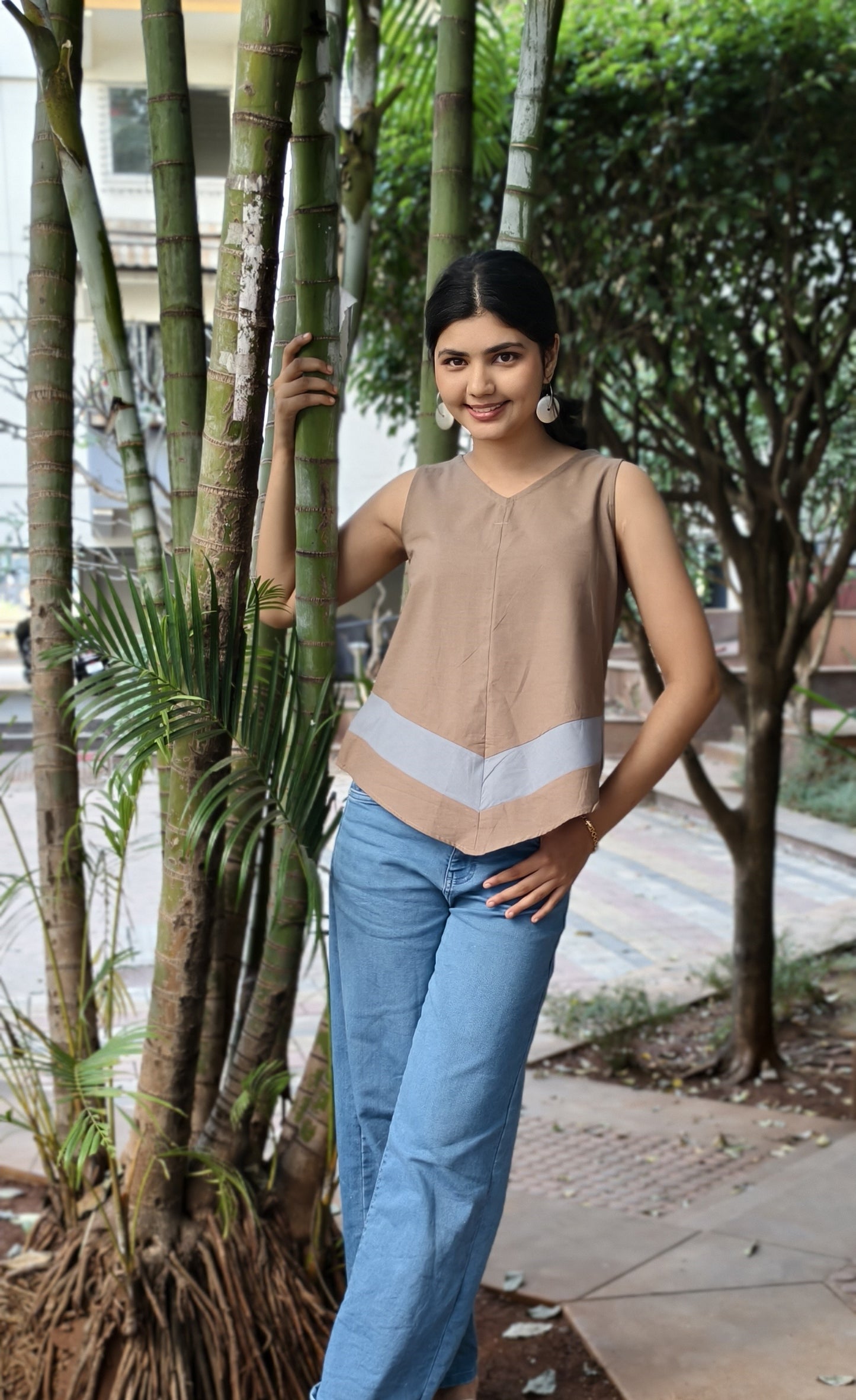 Pure Cotton Hand crafted Short Top