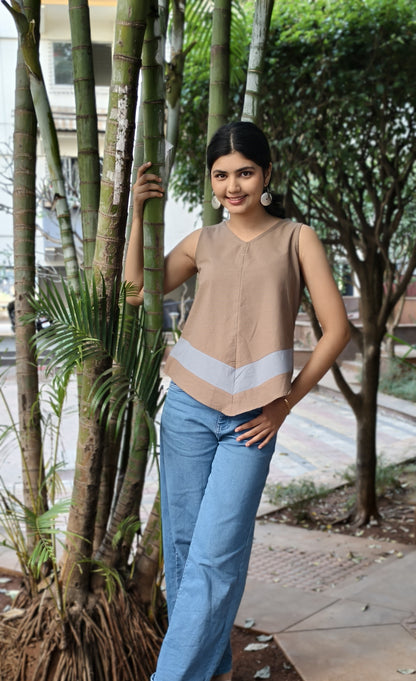 Pure Cotton Hand crafted Short Top