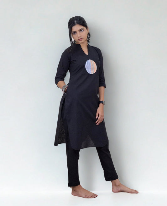 Handloom Cotton Patchwork Co-Ord set