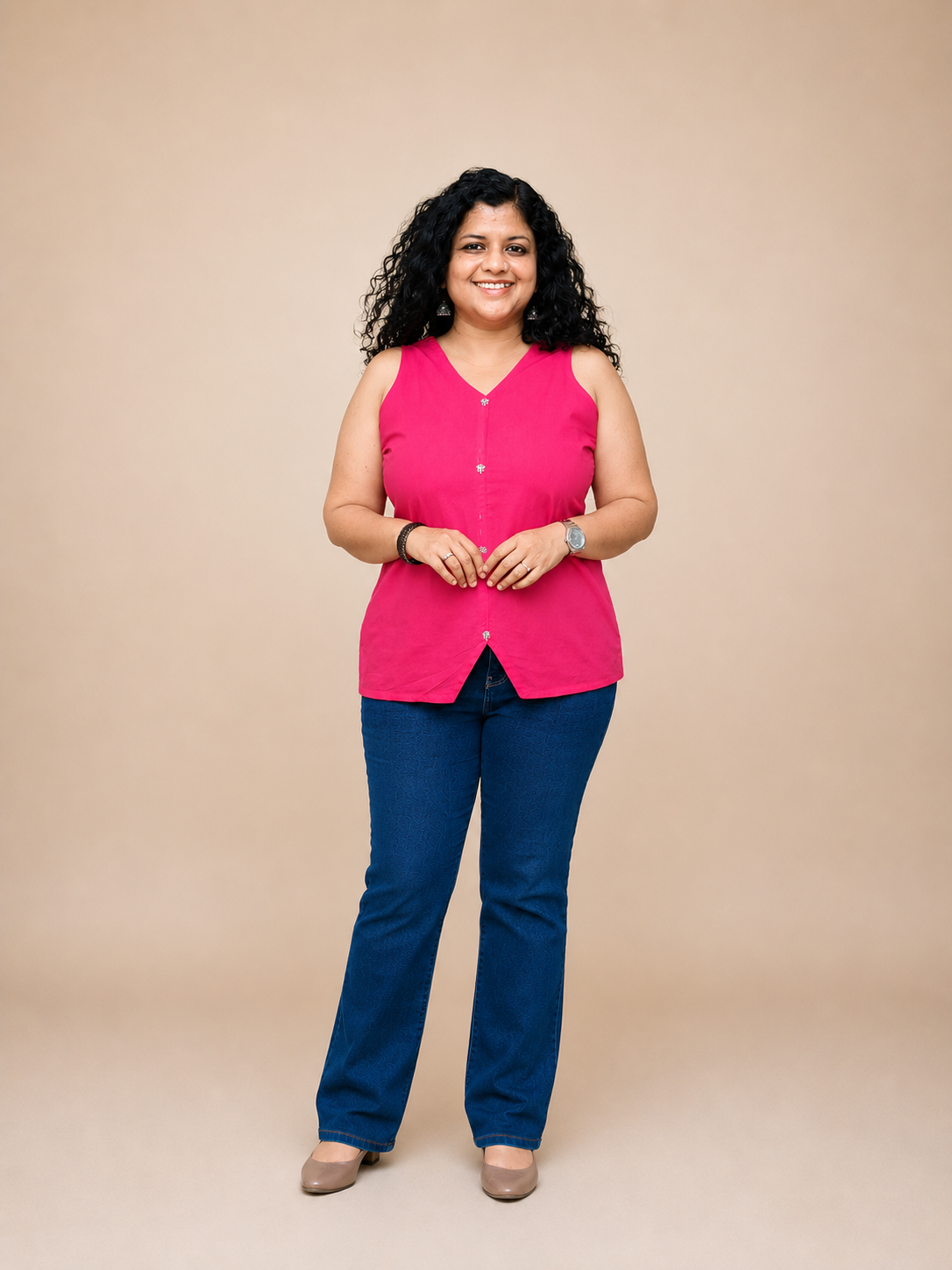 Pure Cotton Hand Crafted Short Top