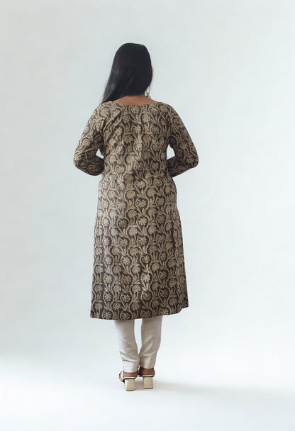 Handblock Straight Kurti