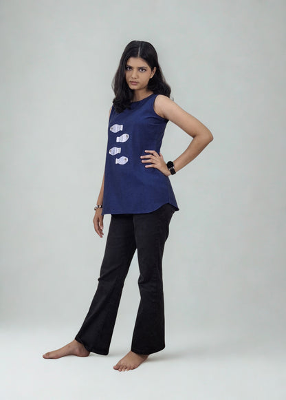 Pure Khadi Patchwork Short Top