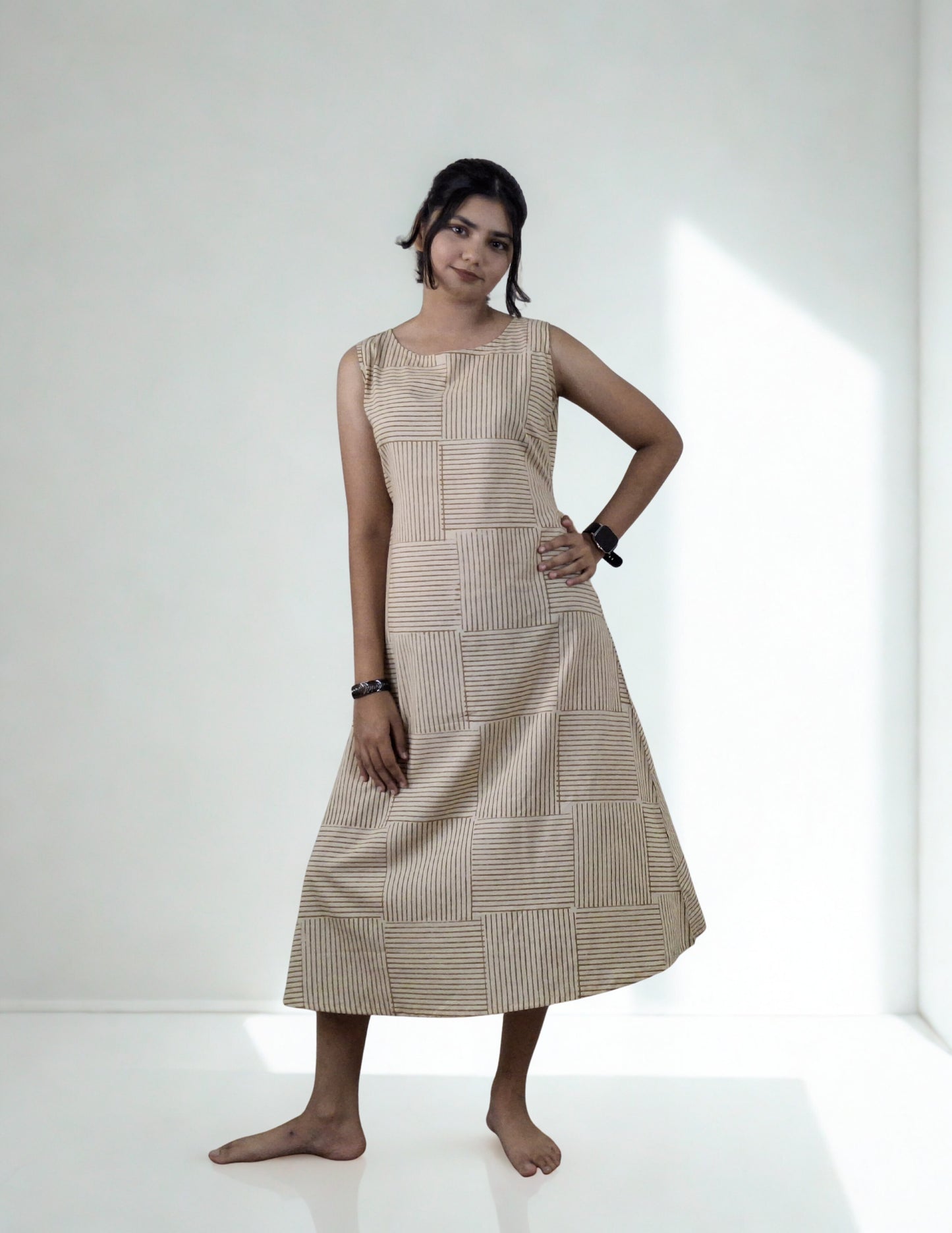 Handblock Cotton One Piece