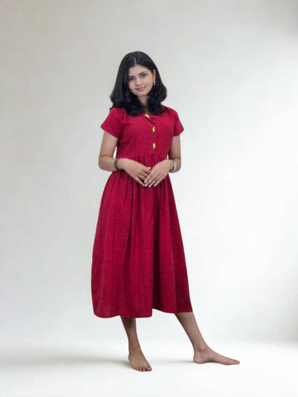 Handwowen Handspun Cotton Kurti