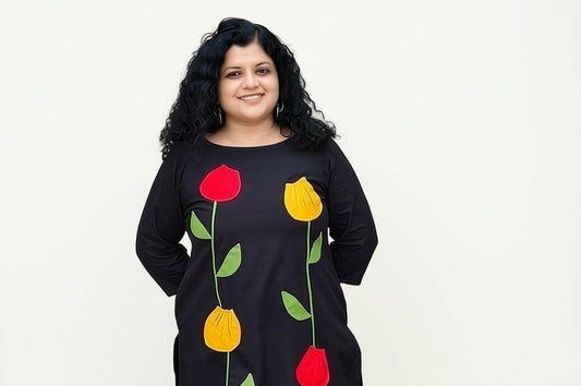 Pure Cotton Hand Crafted Straight Kurti