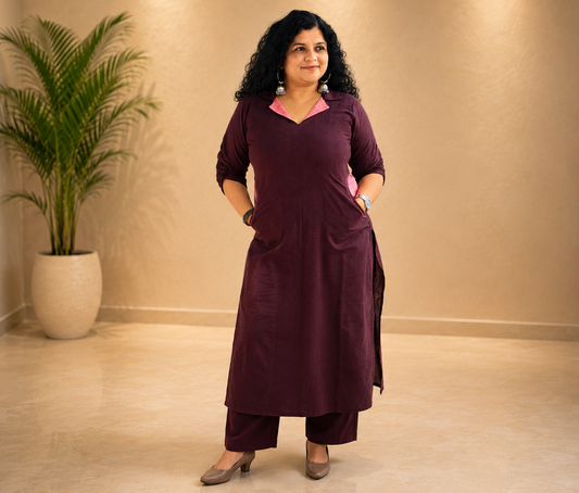 Pure Khadi Co Ord Set