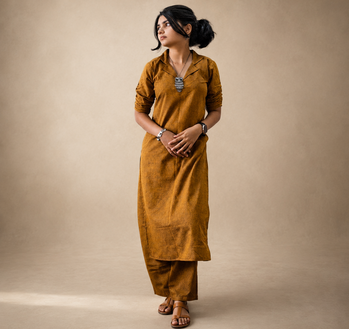 Pure Khadi Co-ord Set