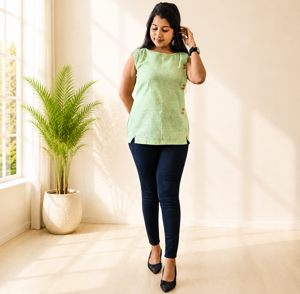 Pure Khadi Short Top