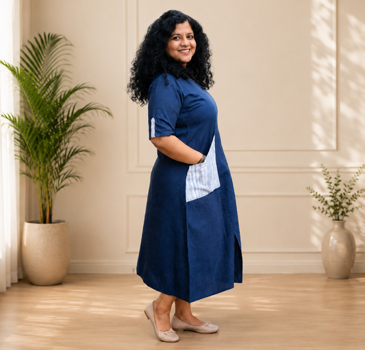 Pure Khadi Handcrafted One Piece