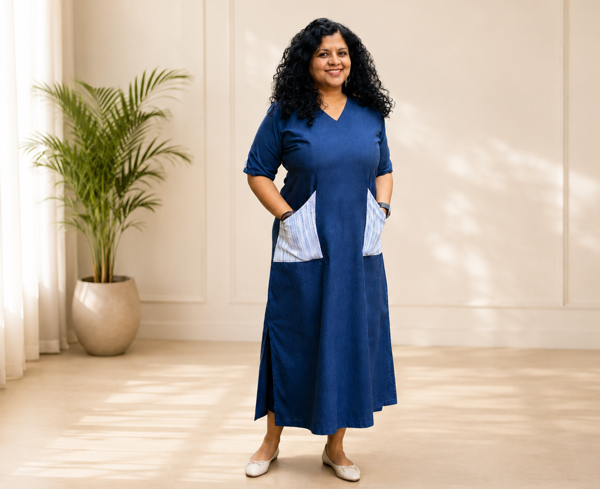 Pure Khadi Handcrafted One Piece
