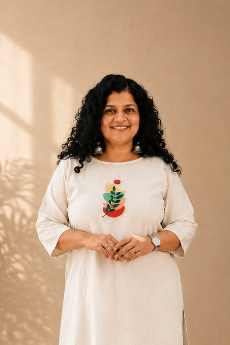Handloom Cotton Embroidered Straight Kurti